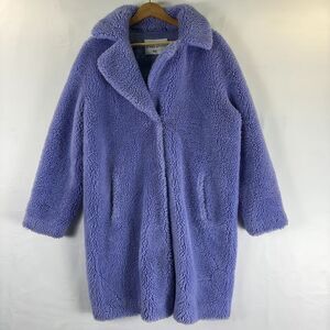 Stand Studio Camille Fuzzy Cocoon Sherpa Faux Fur Coat